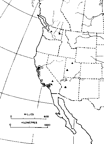 Formica xerophila occurence map